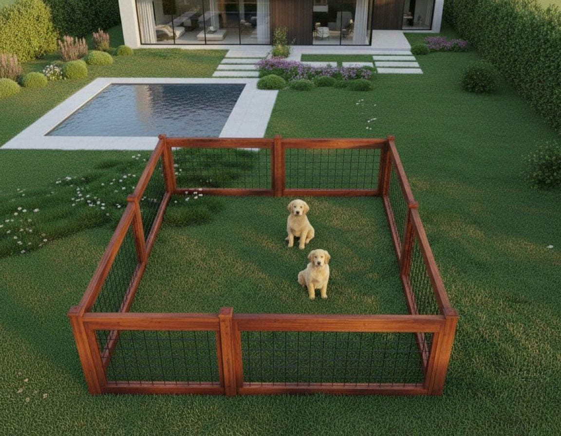 DIY Modern Wood & Metal Fence Plan — Step-by-Step DIY Woodworking Plans PDF Blueprint