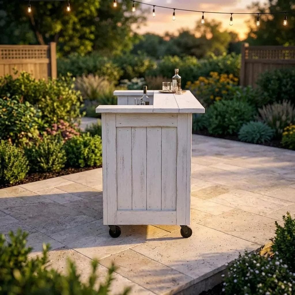 DIY Mobile Bar Plans — Material and lumber overview