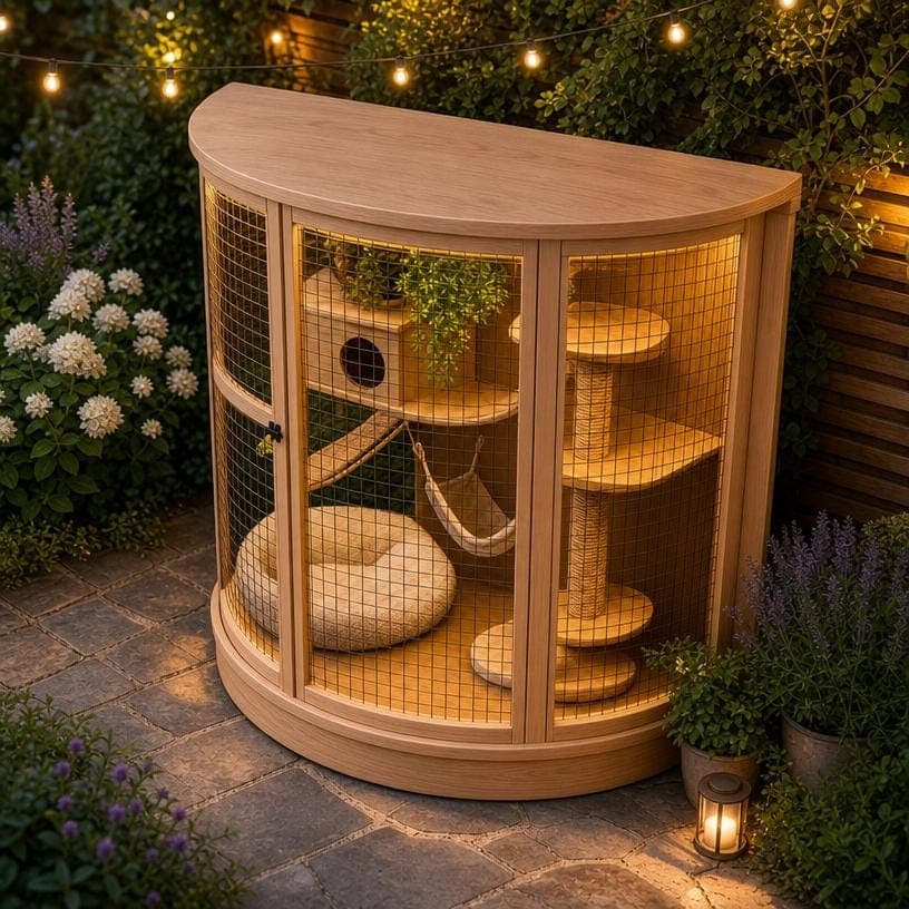 DIY Curved Window Catio Plans — Cut list and material detail