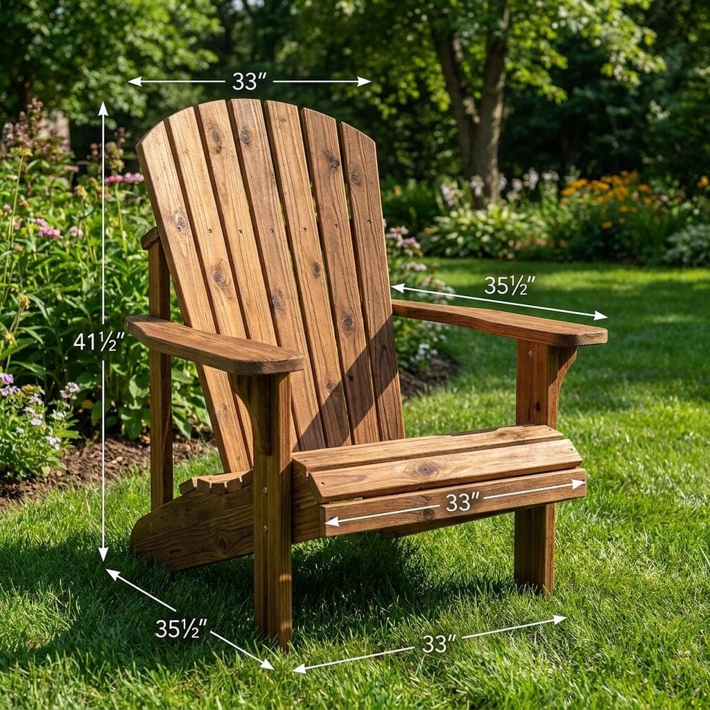 Folding Adirondack Chair Plans — Step-by-step 3D assembly diagram