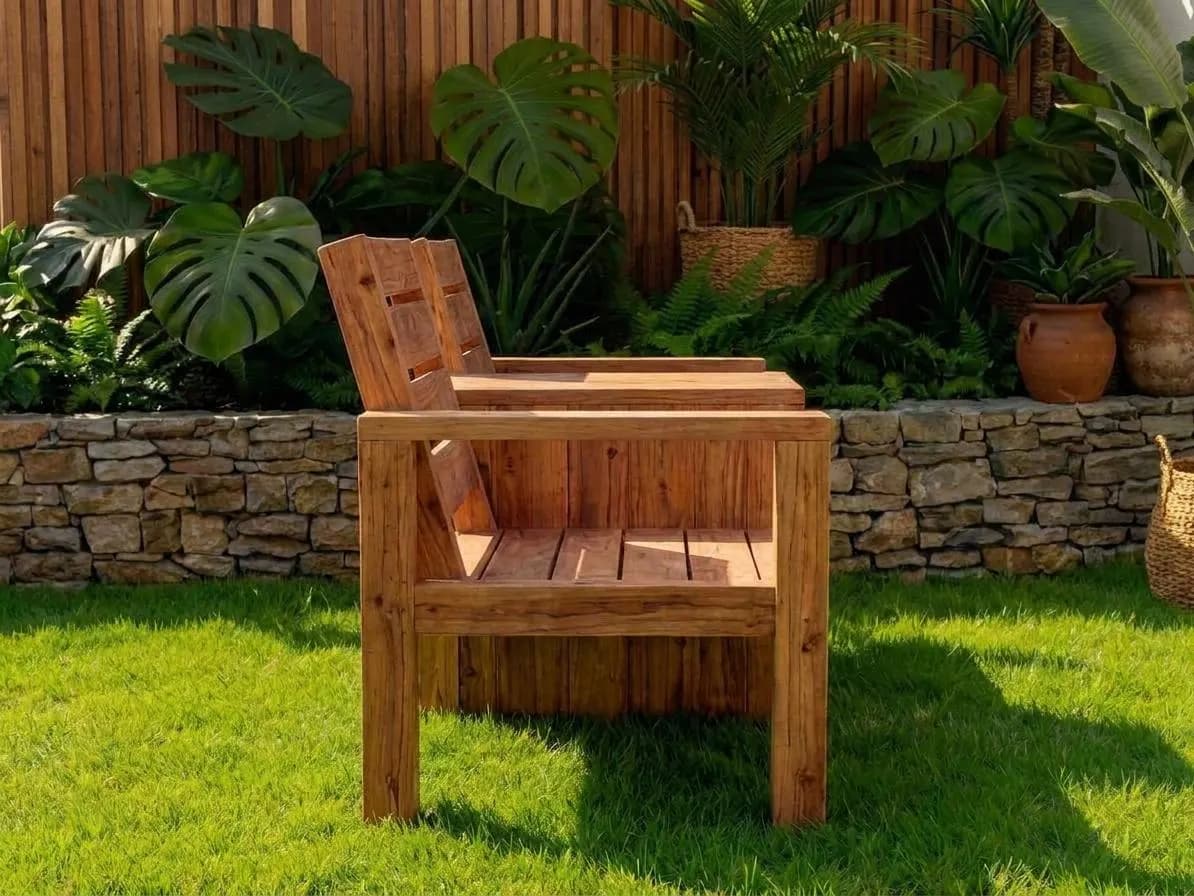 Two Seat Bench with Table DIY Plans — Material and lumber overview