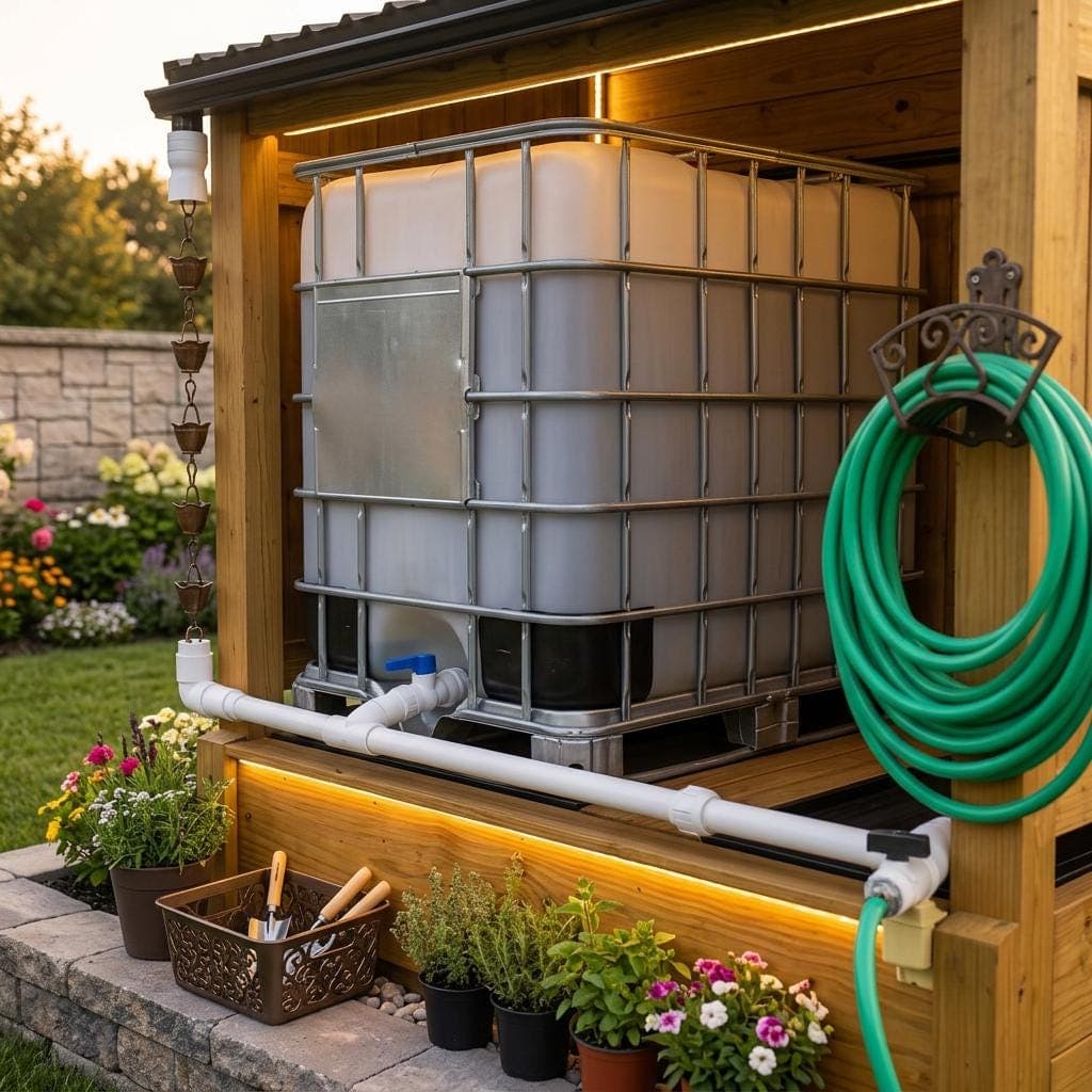 DIY Rainwater Collection System Plans — Material and lumber overview