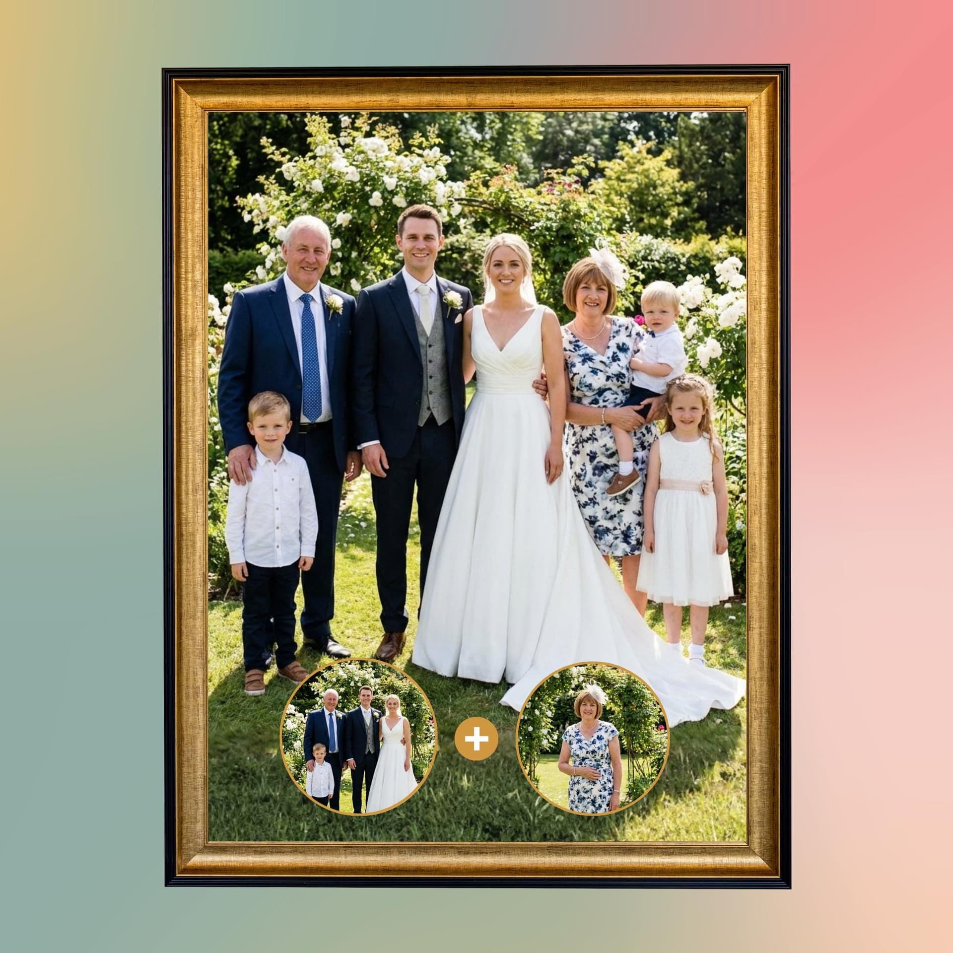 Custom Memorial Portrait — Finished build photo