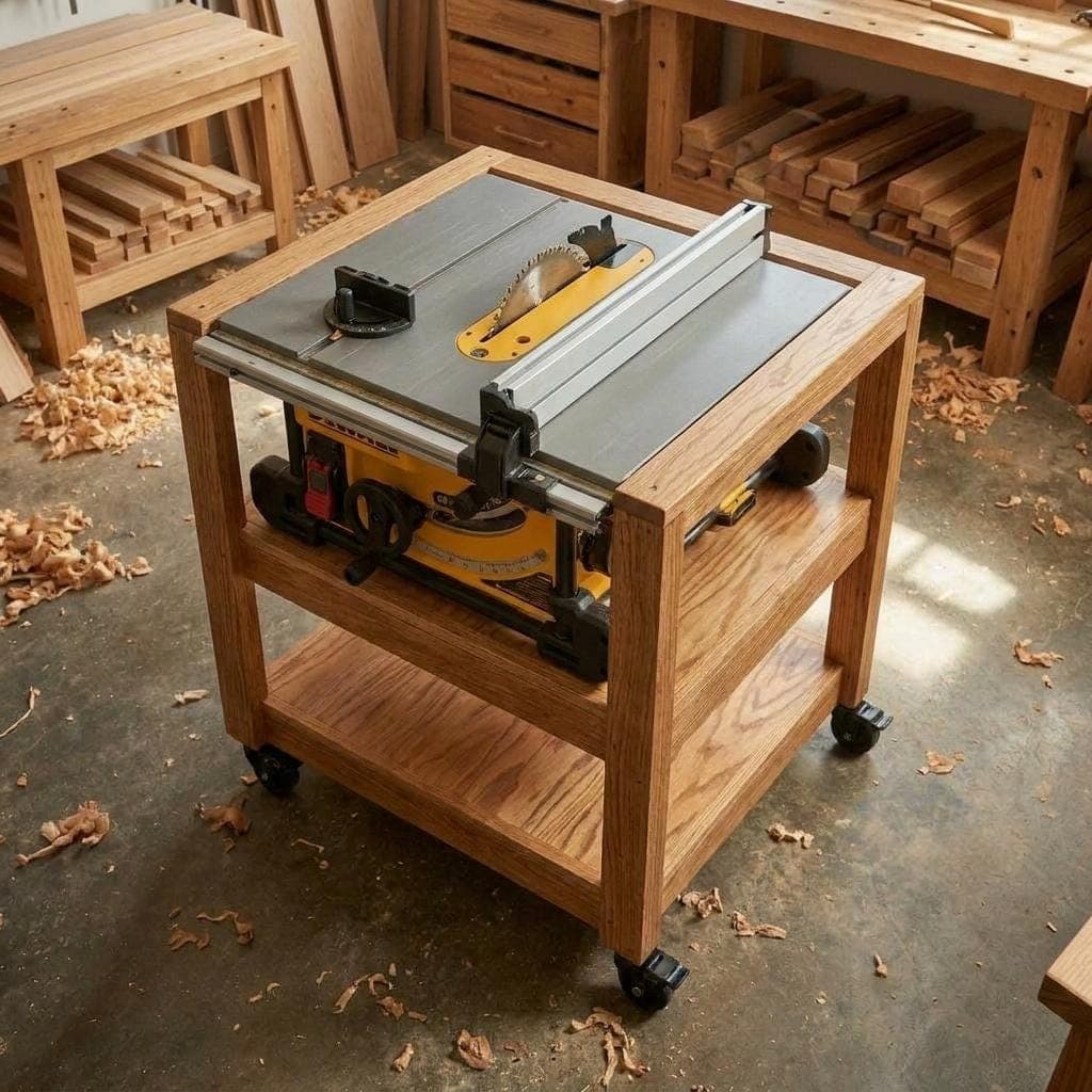 Mobile Miter Saw Station Plans — Material and lumber overview