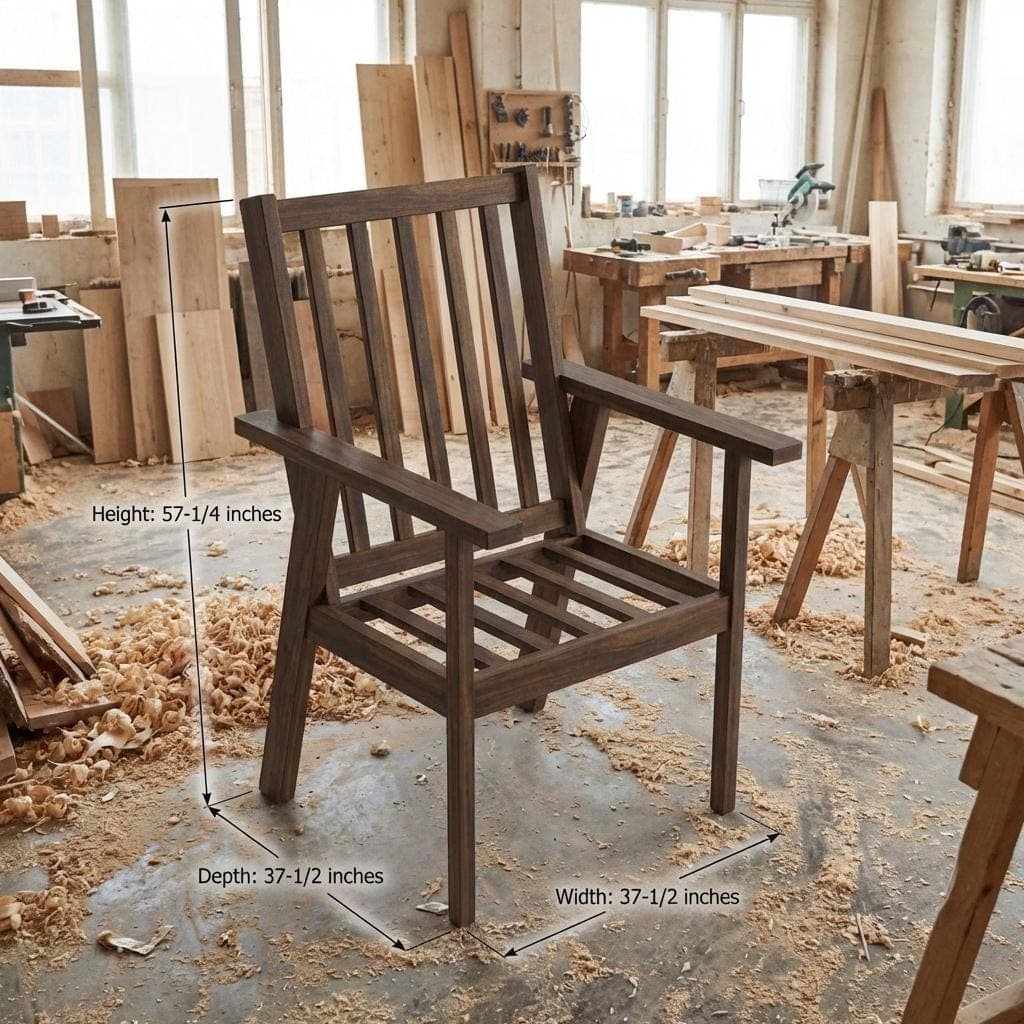 DIY Outdoor Lounge Chair Plans — Step-by-step 3D assembly diagram