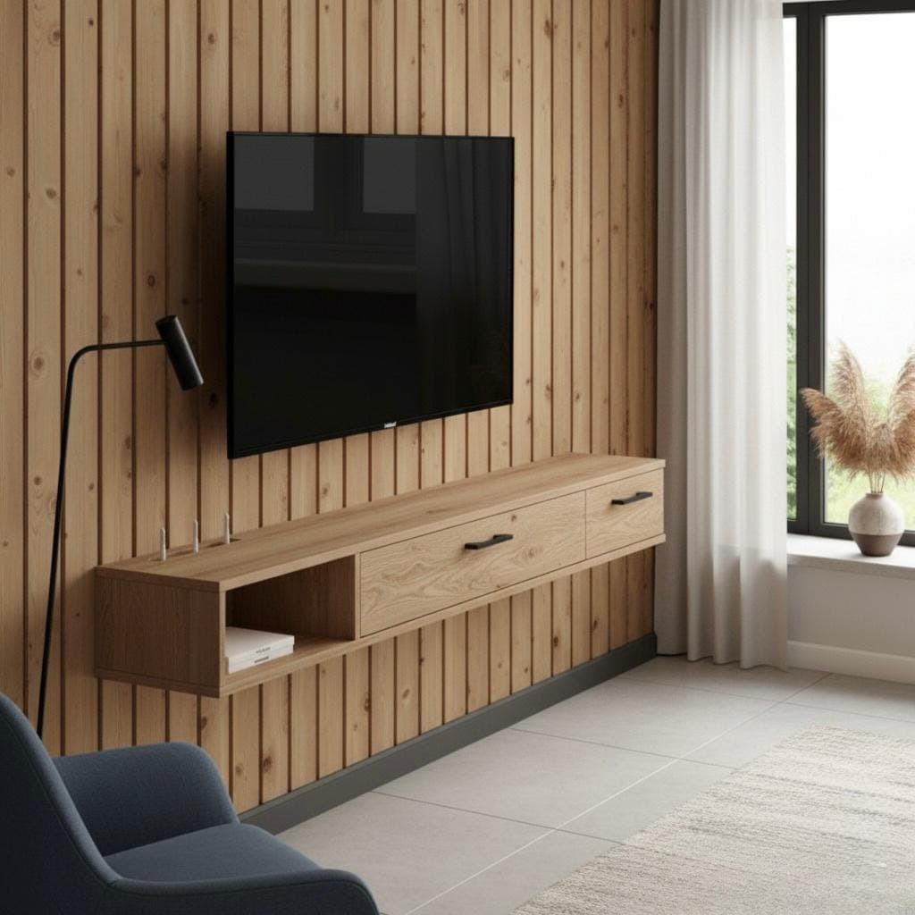 DIY Floating TV Console Plan — Step-by-Step DIY Woodworking Plans PDF Blueprint