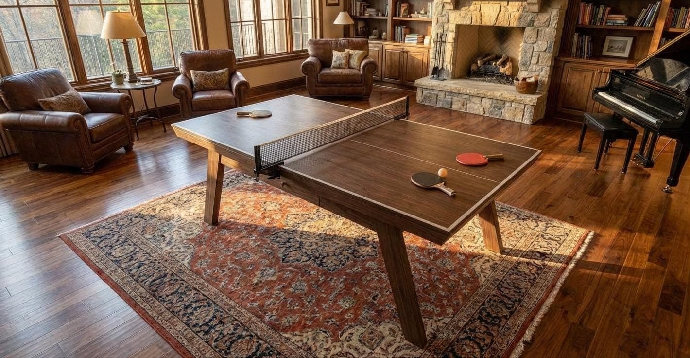 DIY Outdoor Ping Pong Table Plans — Step-by-step 3D assembly diagram
