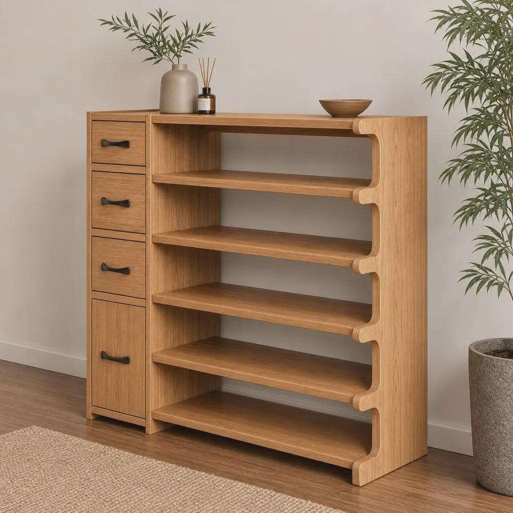 DIY Shoe Cabinet Plans — Material and lumber overview