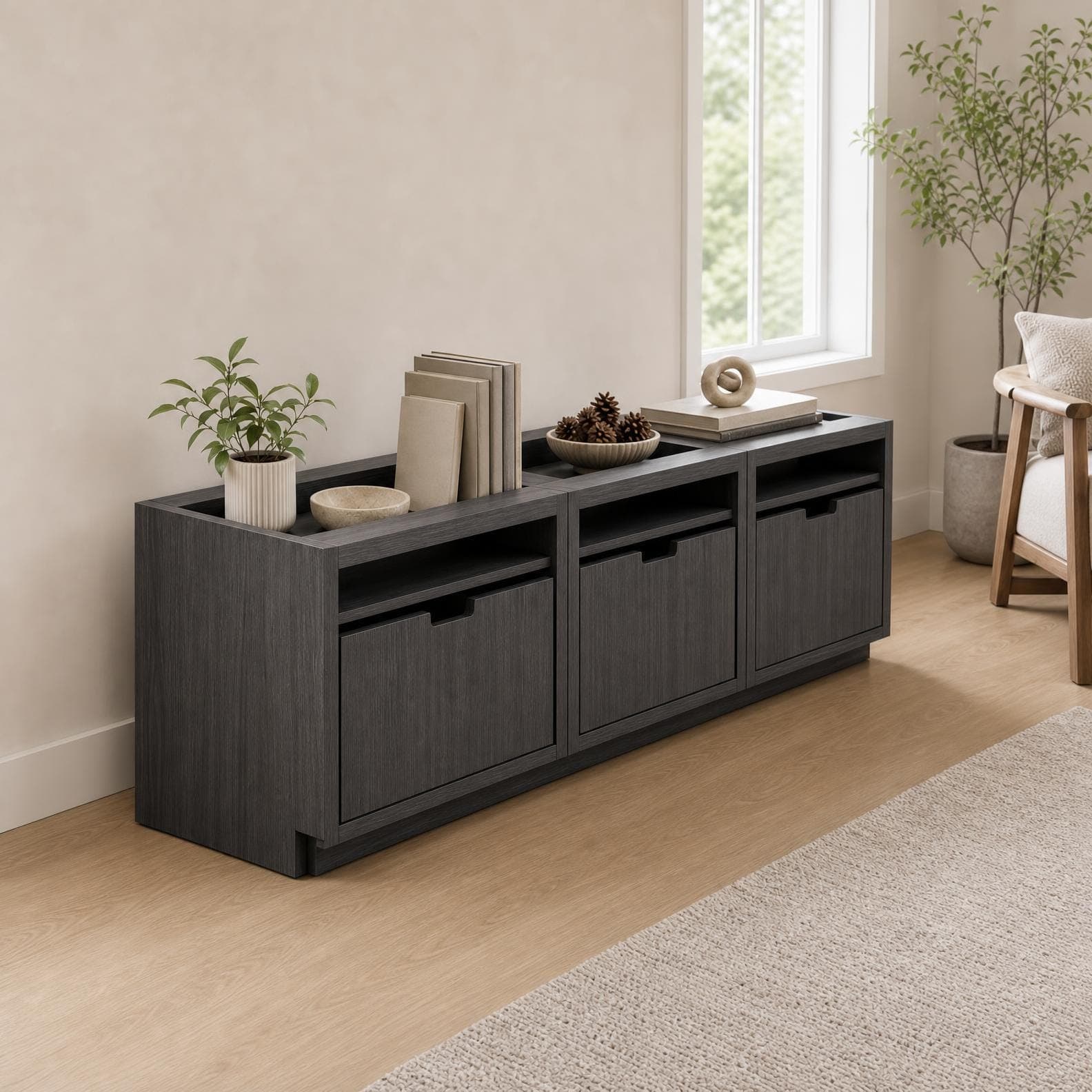 Garage Cabinet Plans with Drawers — Step-by-step 3D assembly diagram