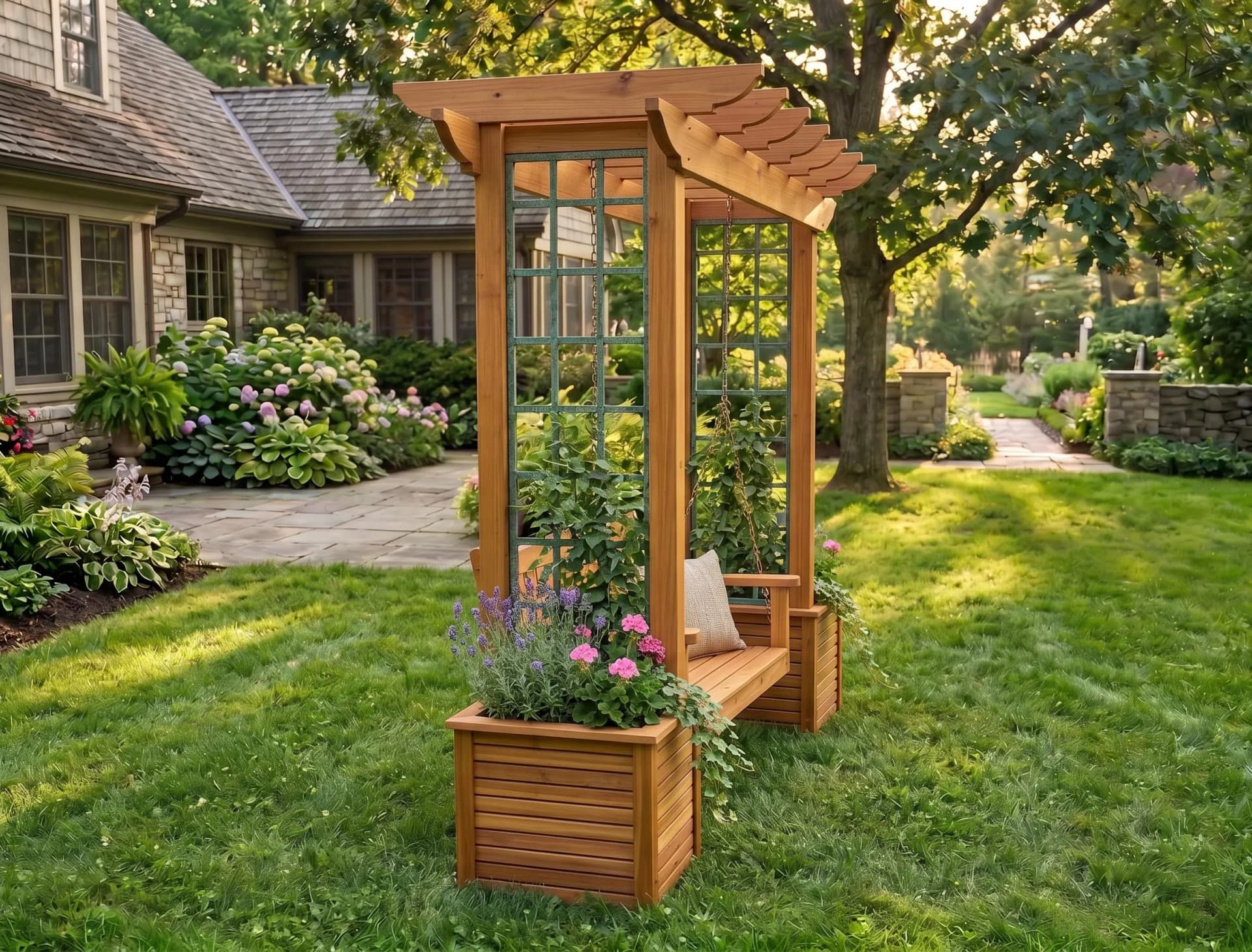 Arbor Swing Plans — Finished build photo