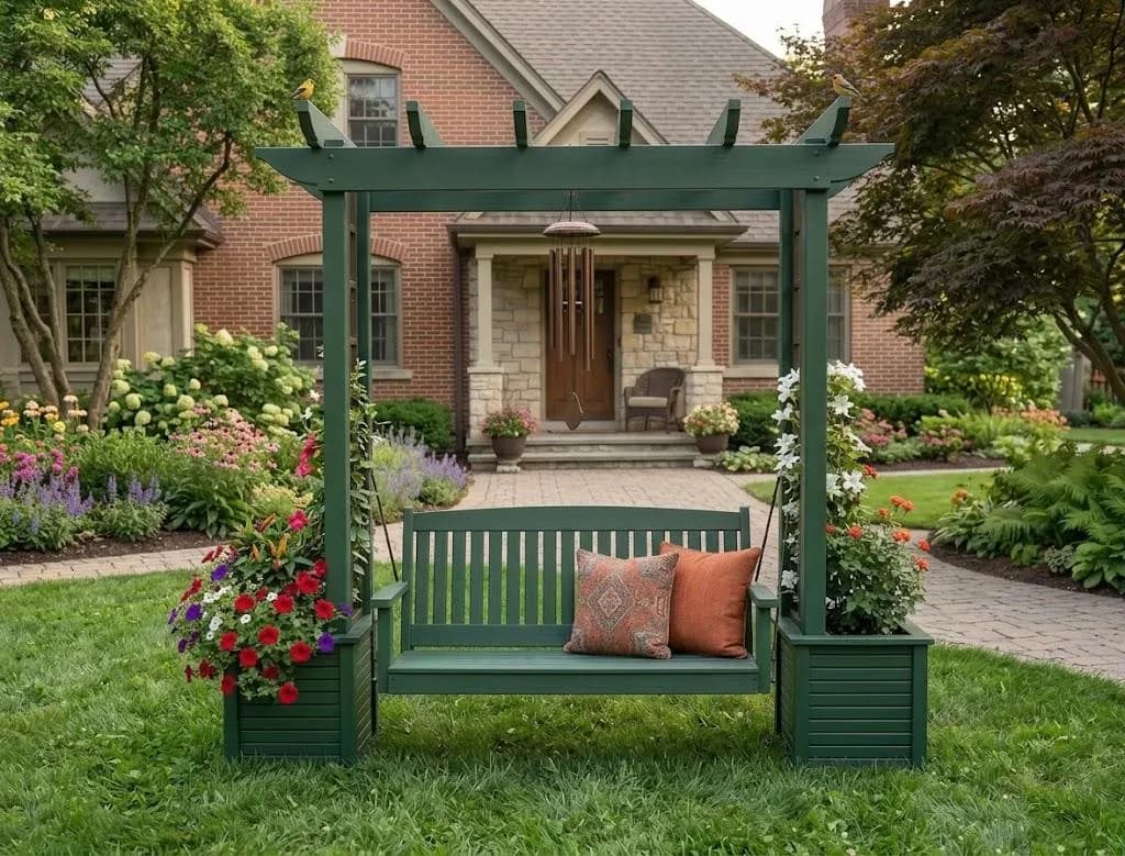 DIY Pergola Swing Chair Plans — Cut list and material detail