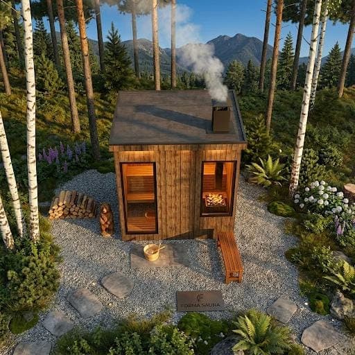 Modern Outdoor Sauna Plans — Cut list and material detail