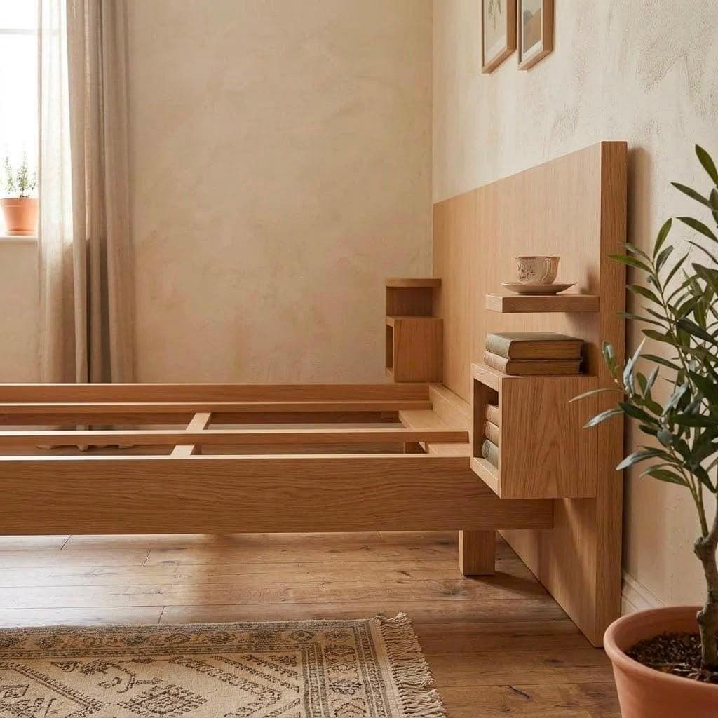 Modern Platform Bed Frame Plan — Material and lumber overview