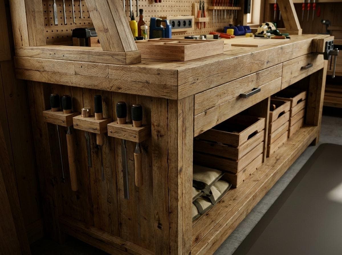 DIY Workbench Plans — Material and lumber overview