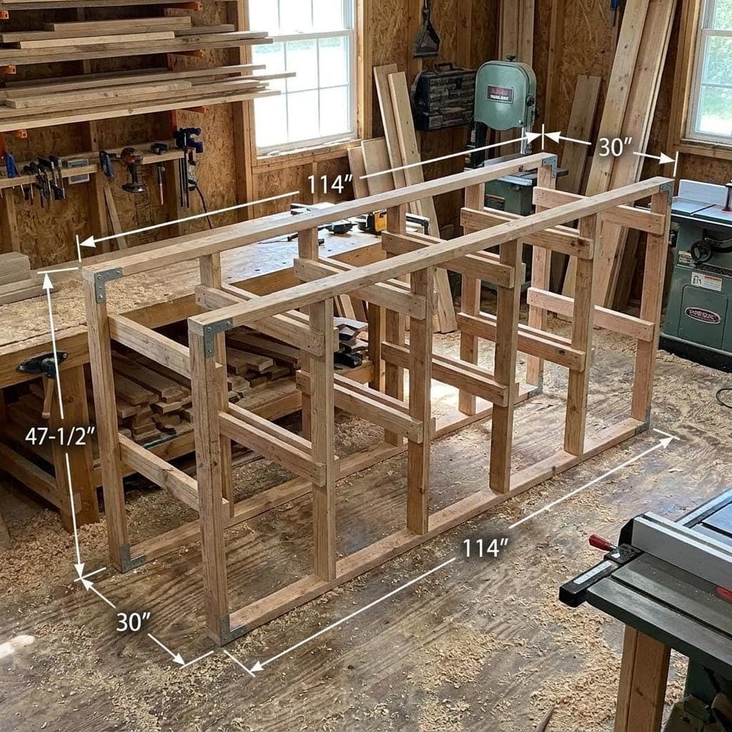 DIY 27 Gallon Tote Rack Plans — 3D exploded assembly view