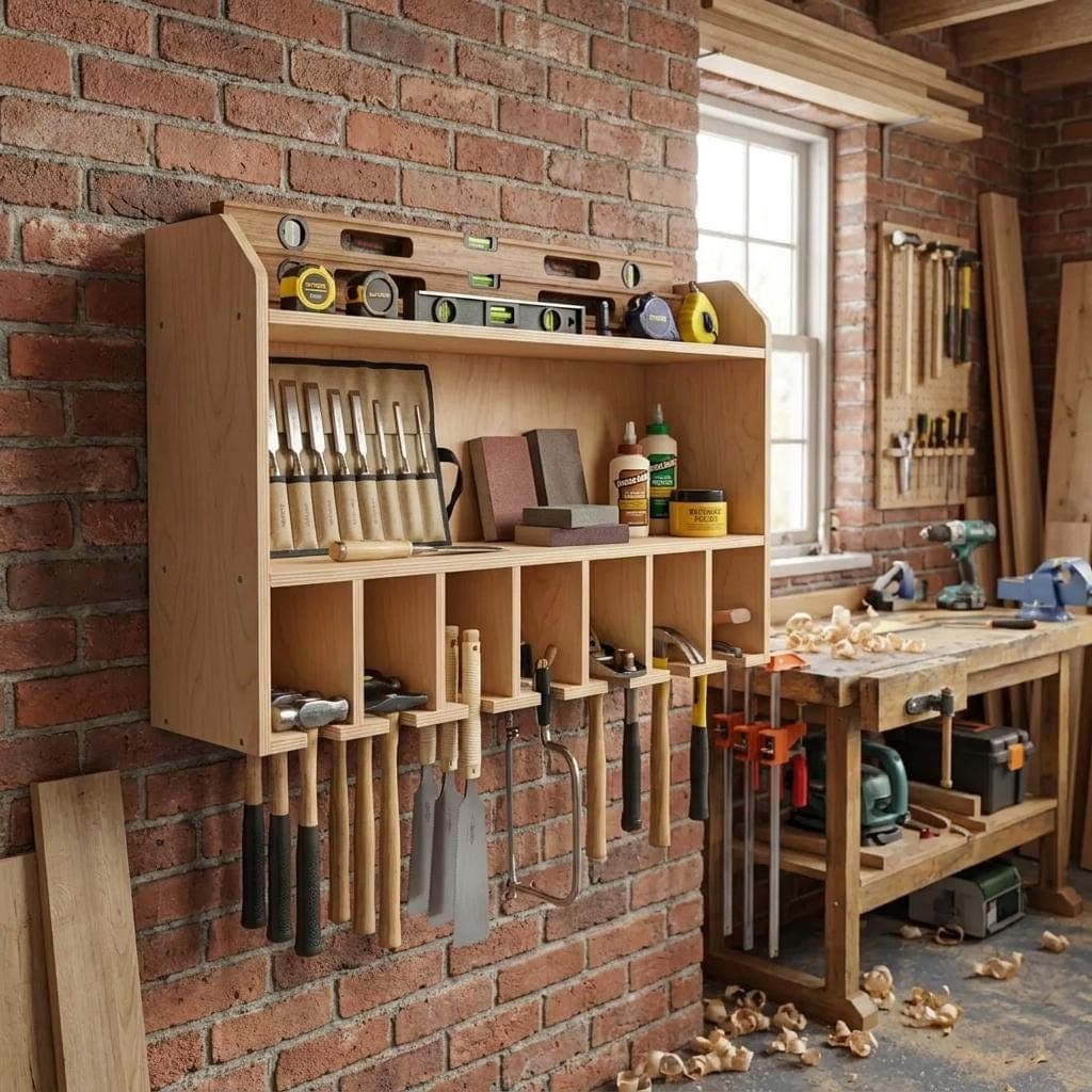 DIY Cordless Drill Storage Plans — Material and lumber overview