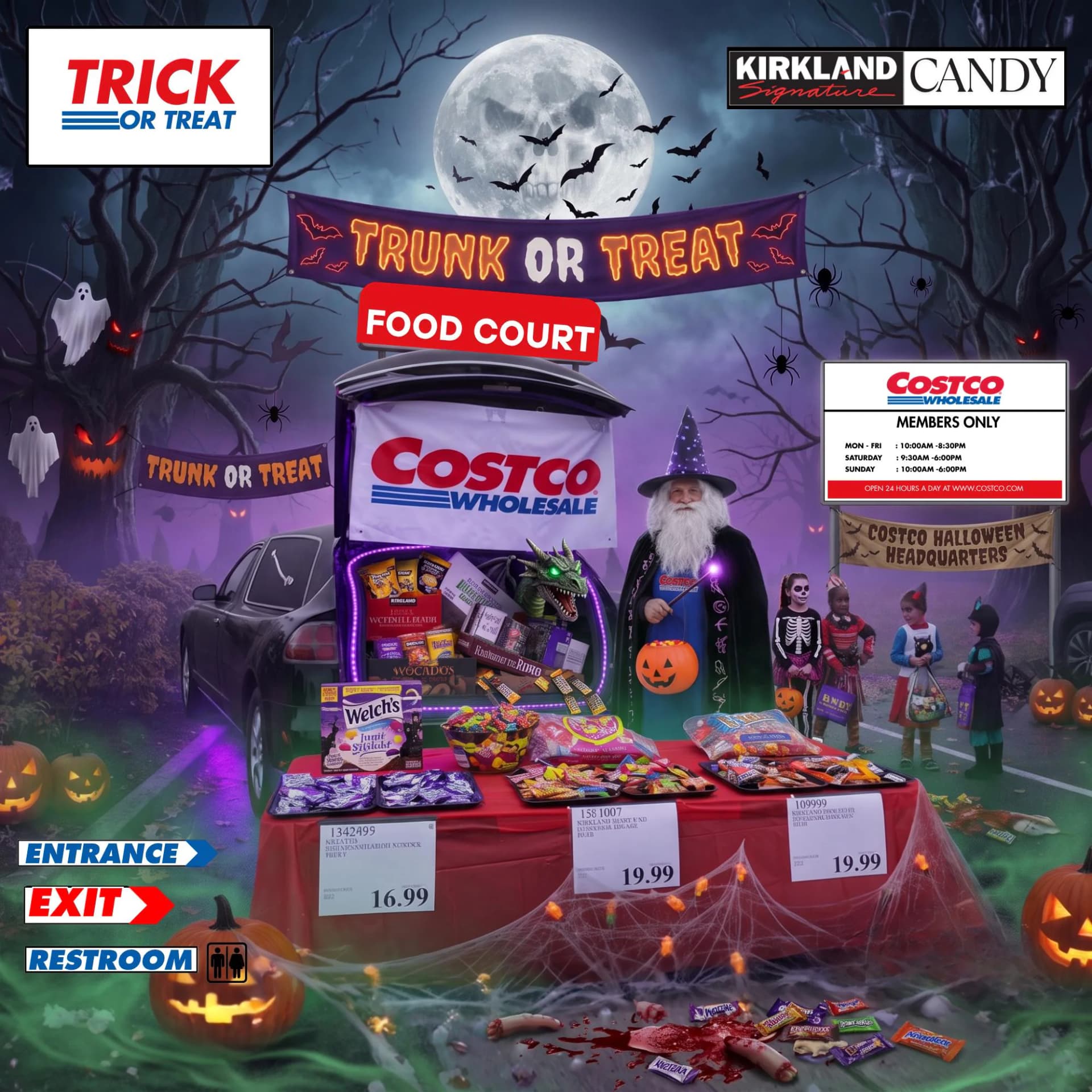 Costco Halloween Trunk or Treat Decor — Step-by-Step DIY Woodworking Plans PDF Blueprint