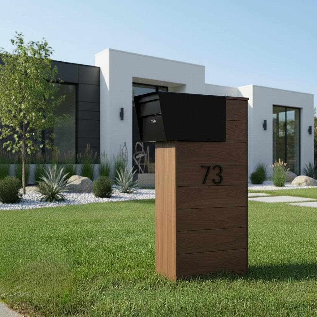 Modern Mailbox Post Plans — Material and lumber overview