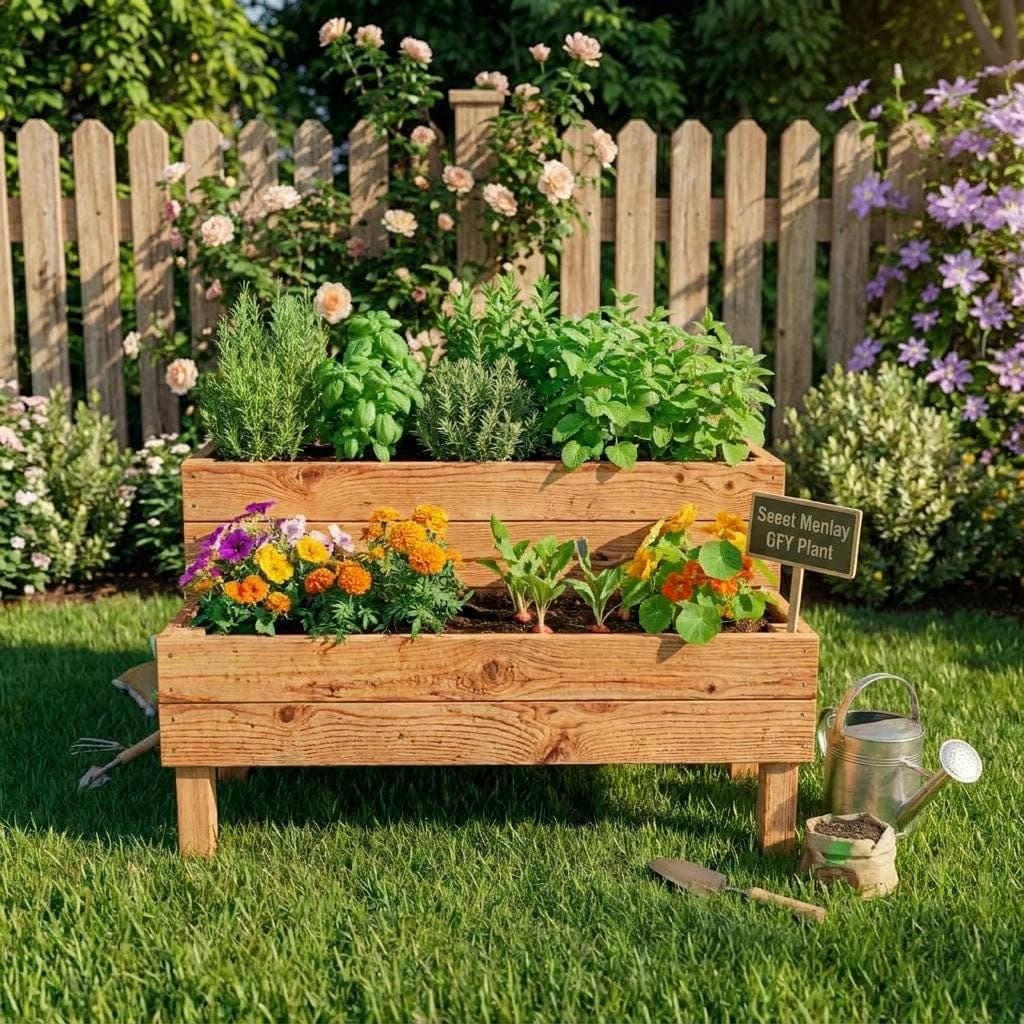 Tiered Planter Box Plans — Cut list and material detail