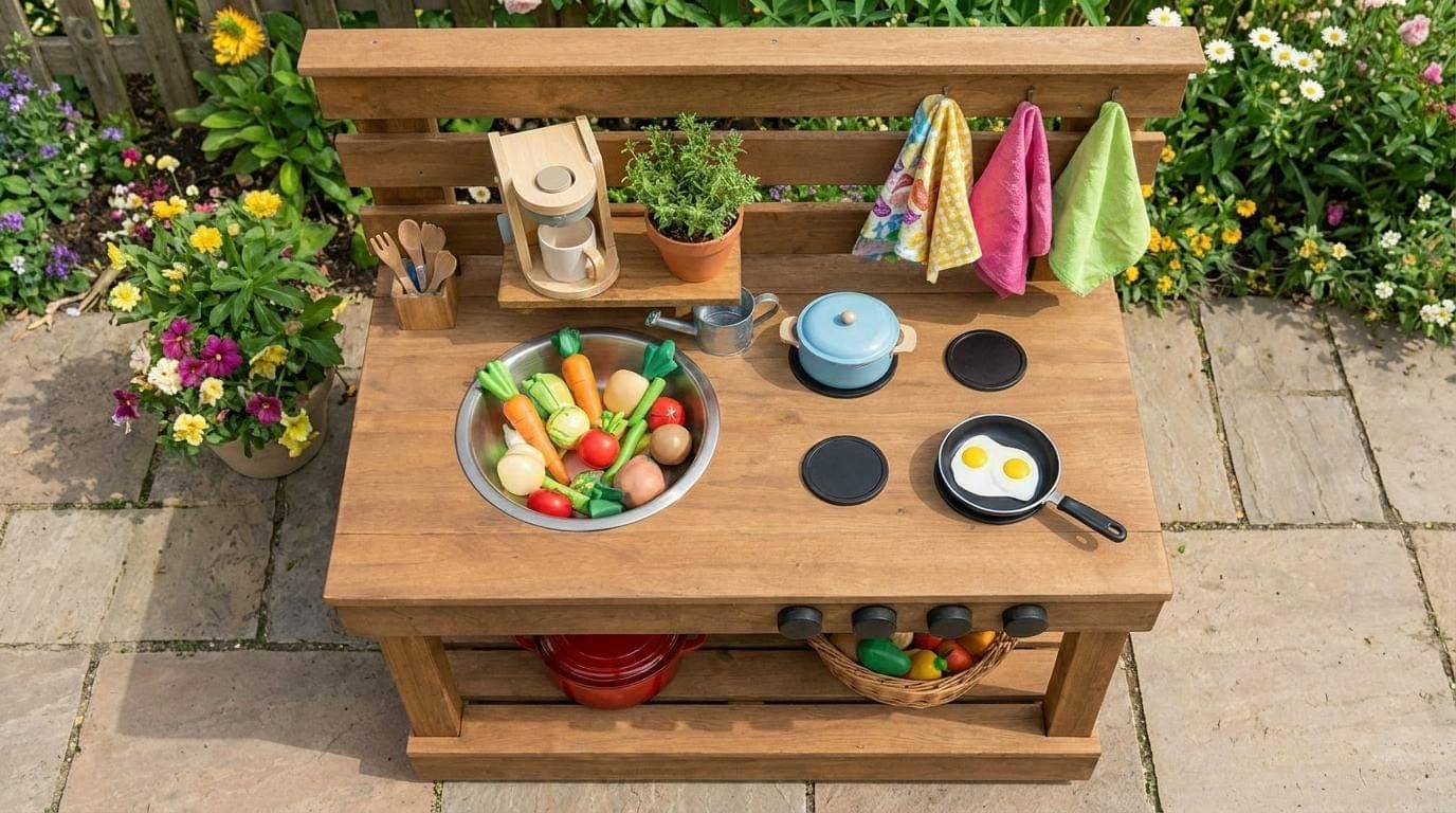 Kids Mud Kitchen Woodworking Plans — Material and lumber overview