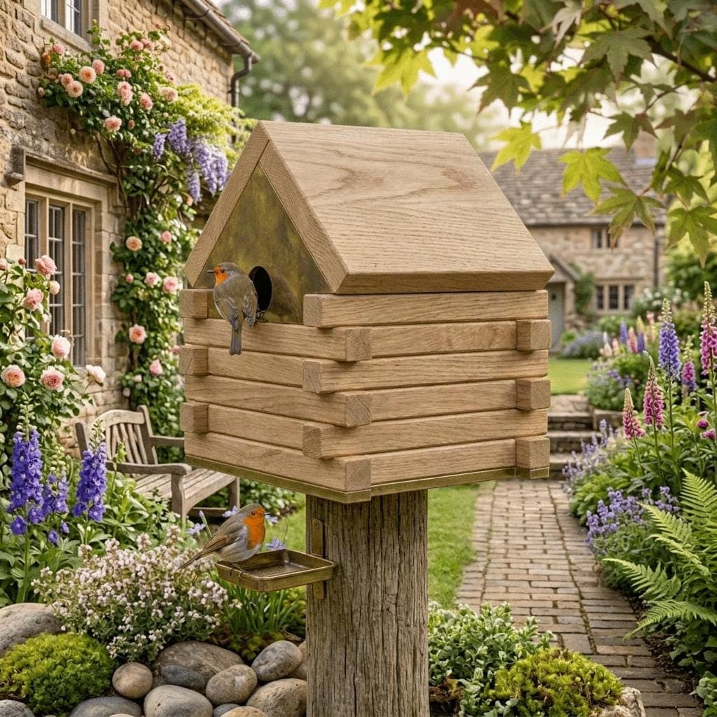 Log Cabin Birdhouse Plans — Cut list and material detail