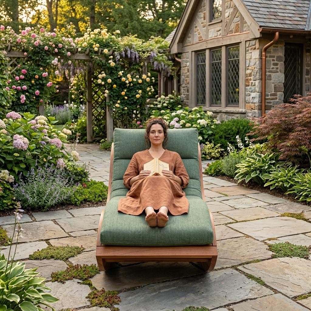 Arc Rocking Lounger Chair Plans — Finished build photo
