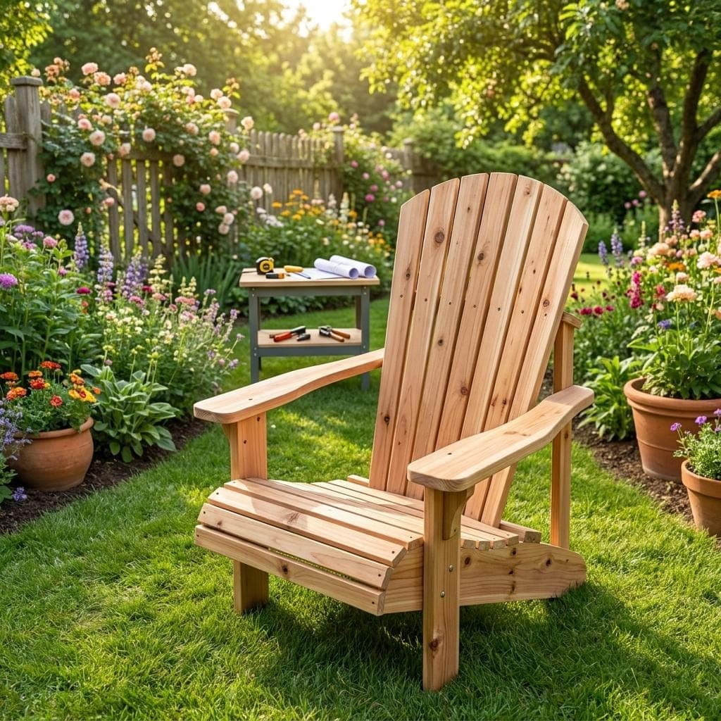 Folding Adirondack Chair Plans — Step-by-Step DIY Woodworking Plans PDF Blueprint