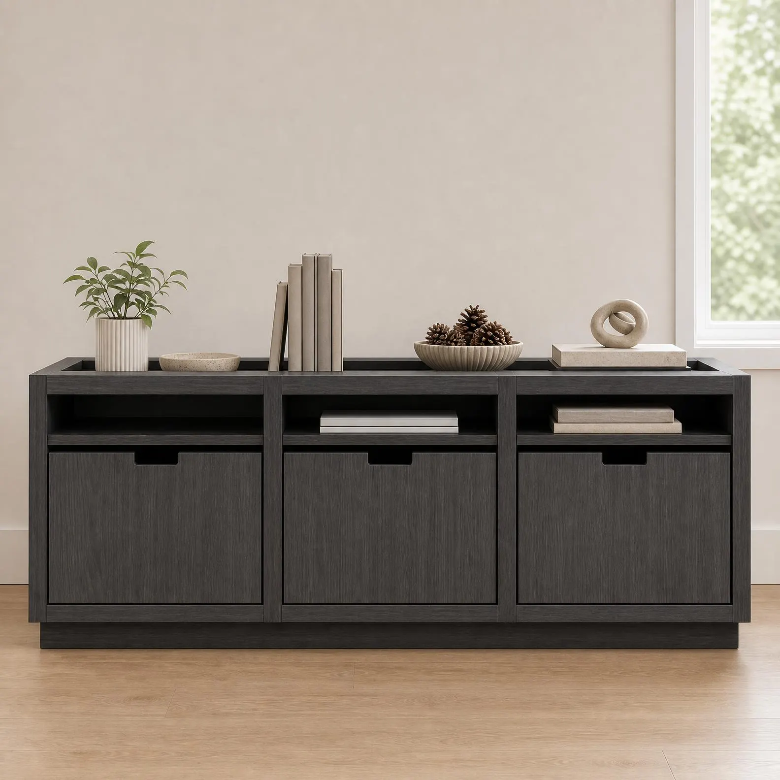 Garage Cabinet Plans with Drawers — 3D exploded assembly view