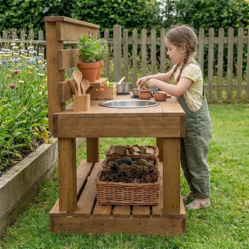 Easy DIY Mud Kitchen Plans — Material and lumber overview