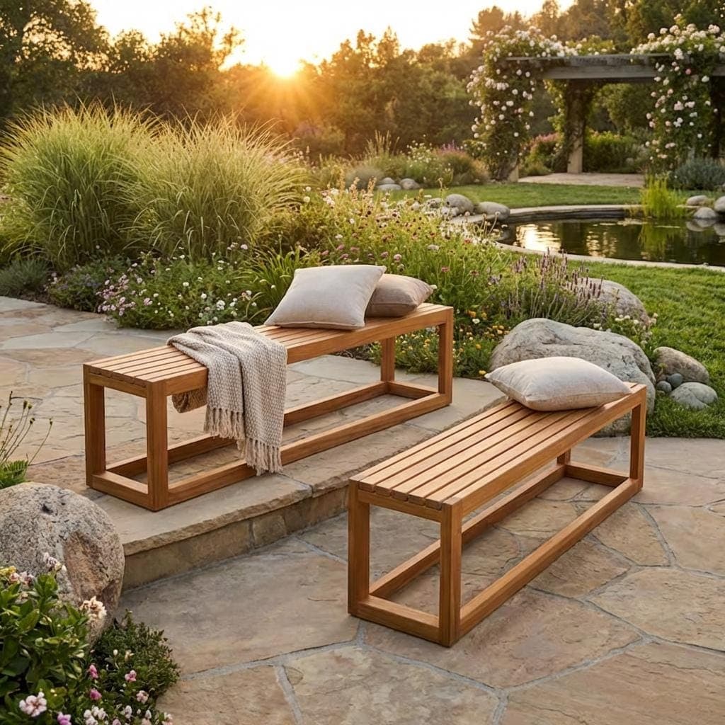 DIY Outdoor Bench Plans — Cut list and material detail