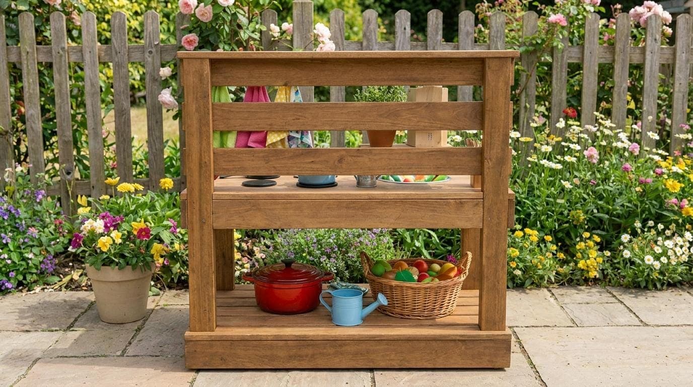 Kids Mud Kitchen Woodworking Plans — Dimension diagram