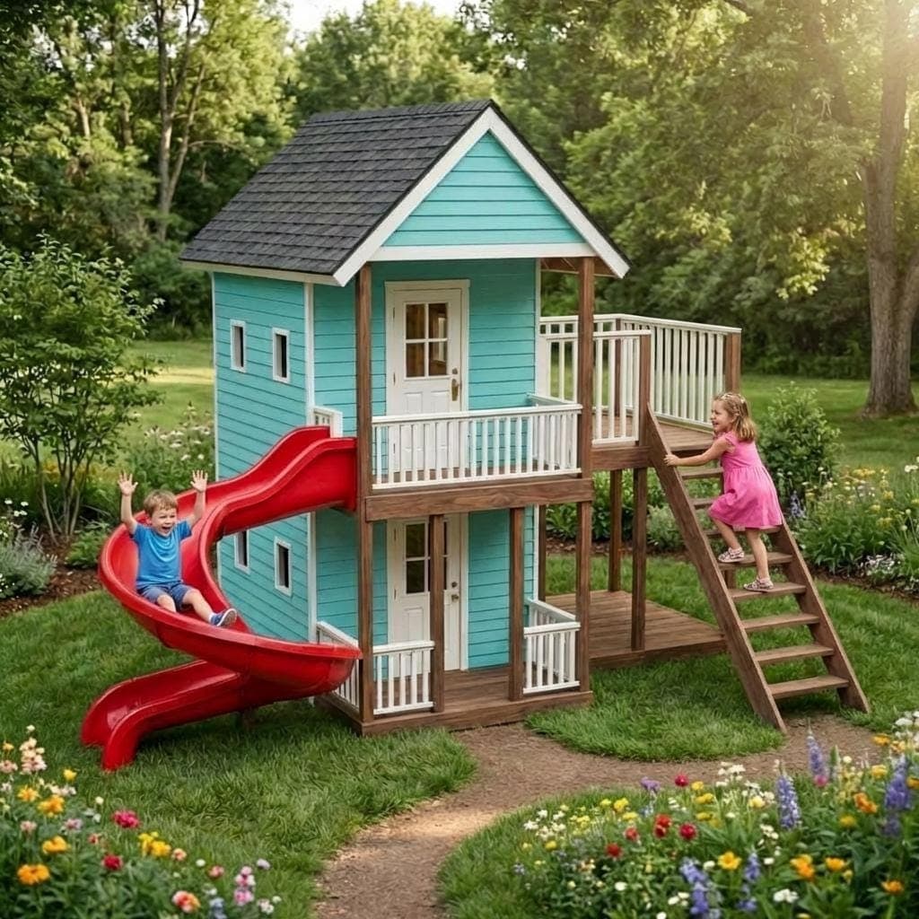 DIY Playhouse Plans — Step-by-Step DIY Woodworking Plans PDF Blueprint