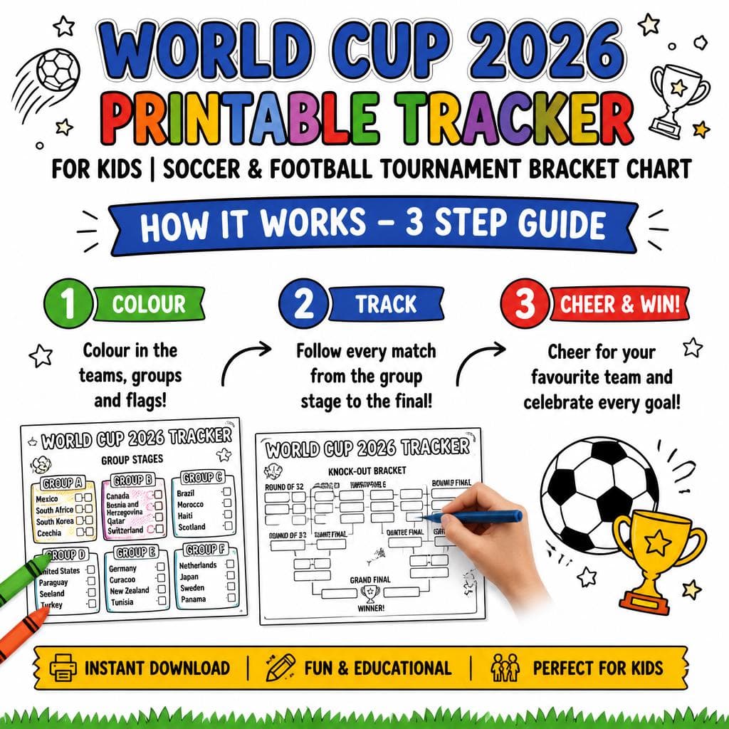 World Cup 2026 Tracker for Kids — Finished build photo