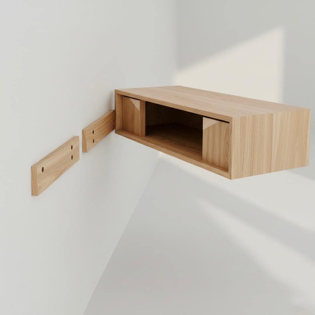 DIY Floating TV Console Plan — Material and lumber overview
