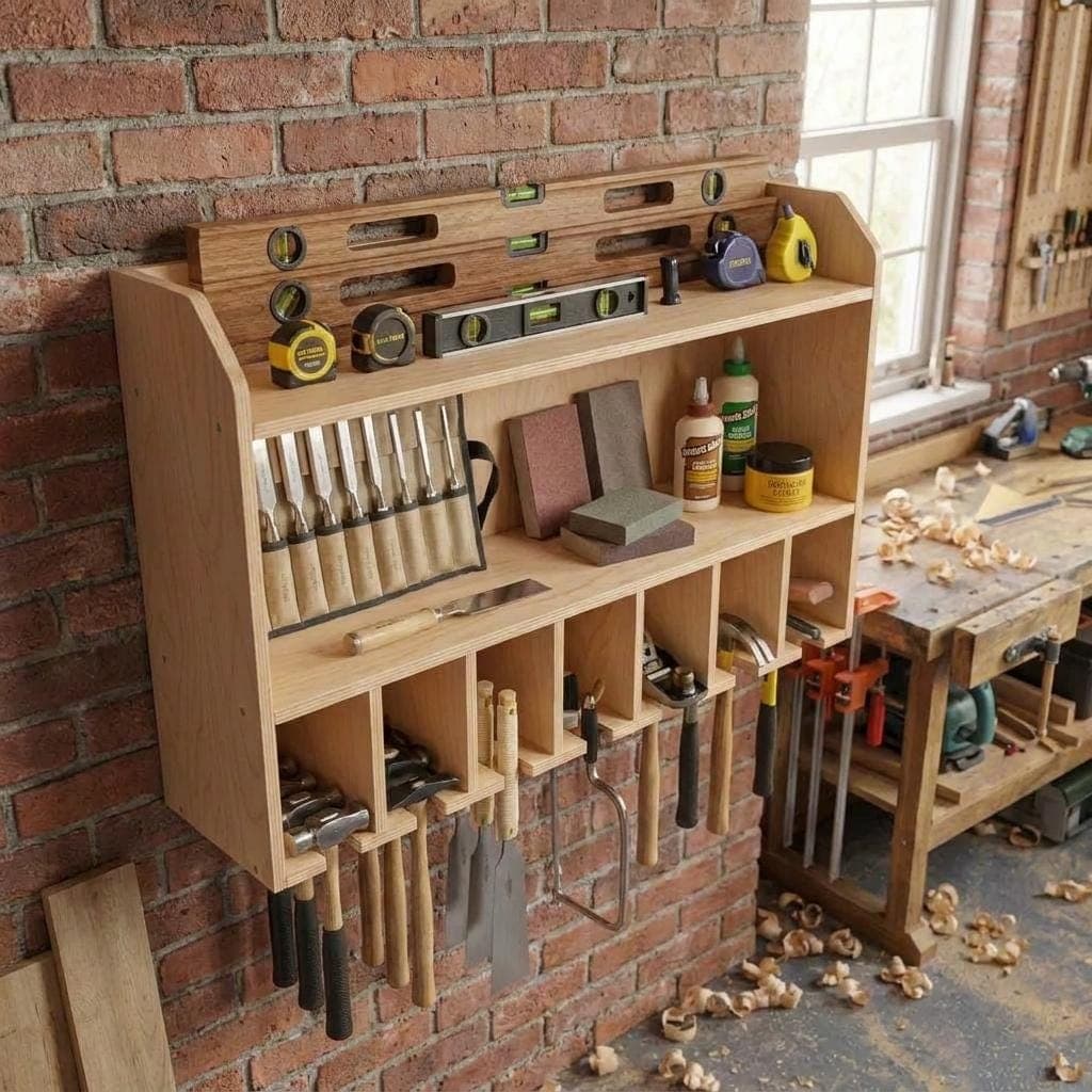 DIY Cordless Drill Storage Plans — Blueprint close-up detail