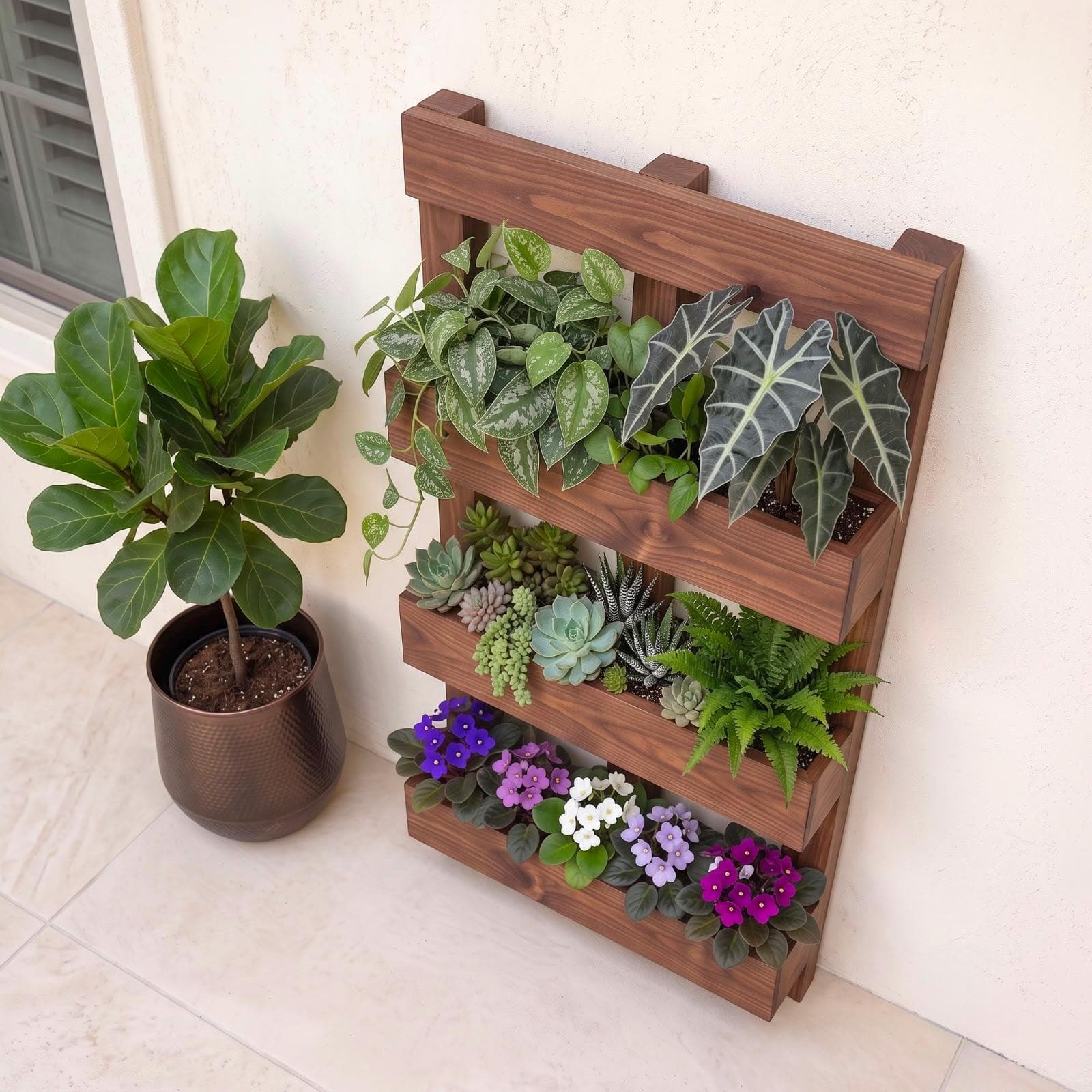 DIY Vertical Garden Plans — Cut list and material detail