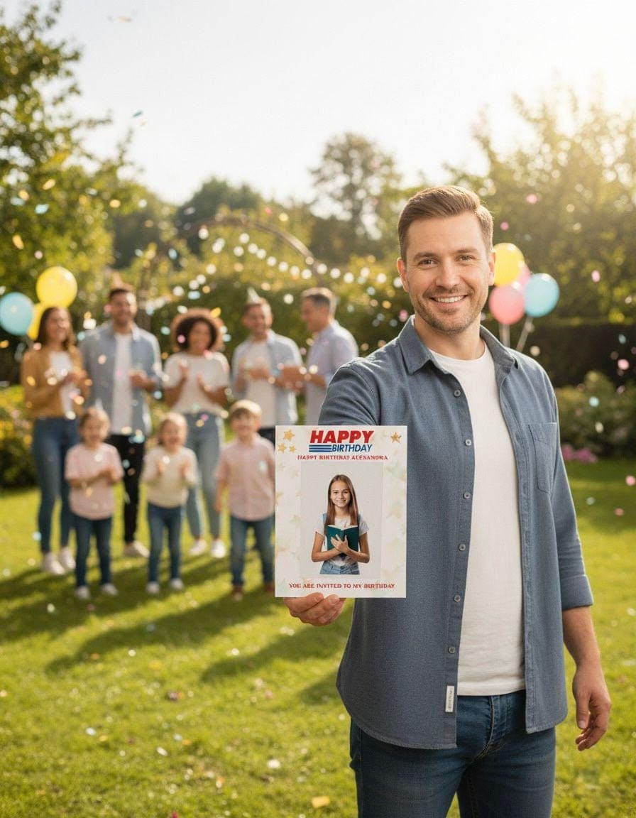 Costco Employee of the Month Sign — 3D exploded assembly view