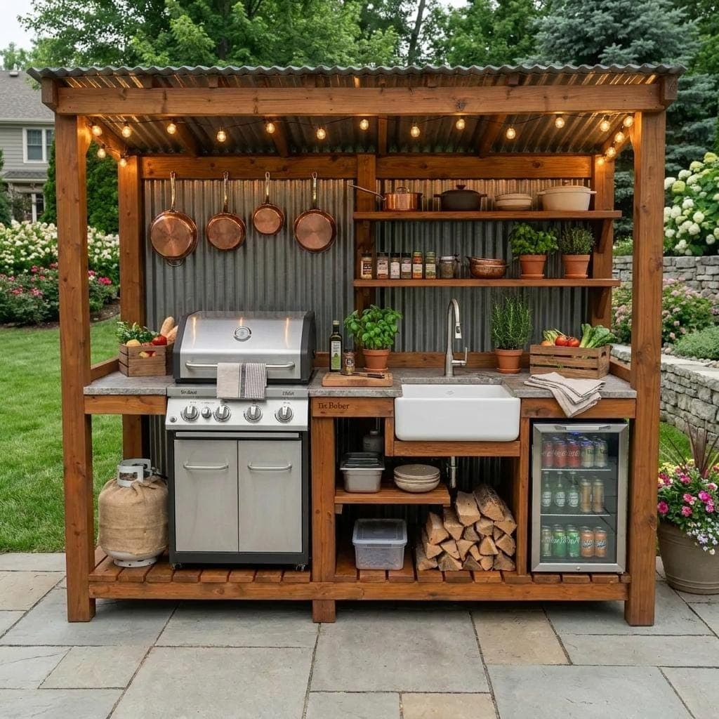 DIY Outdoor Kitchen Plans — Step-by-Step DIY Woodworking Plans PDF Blueprint