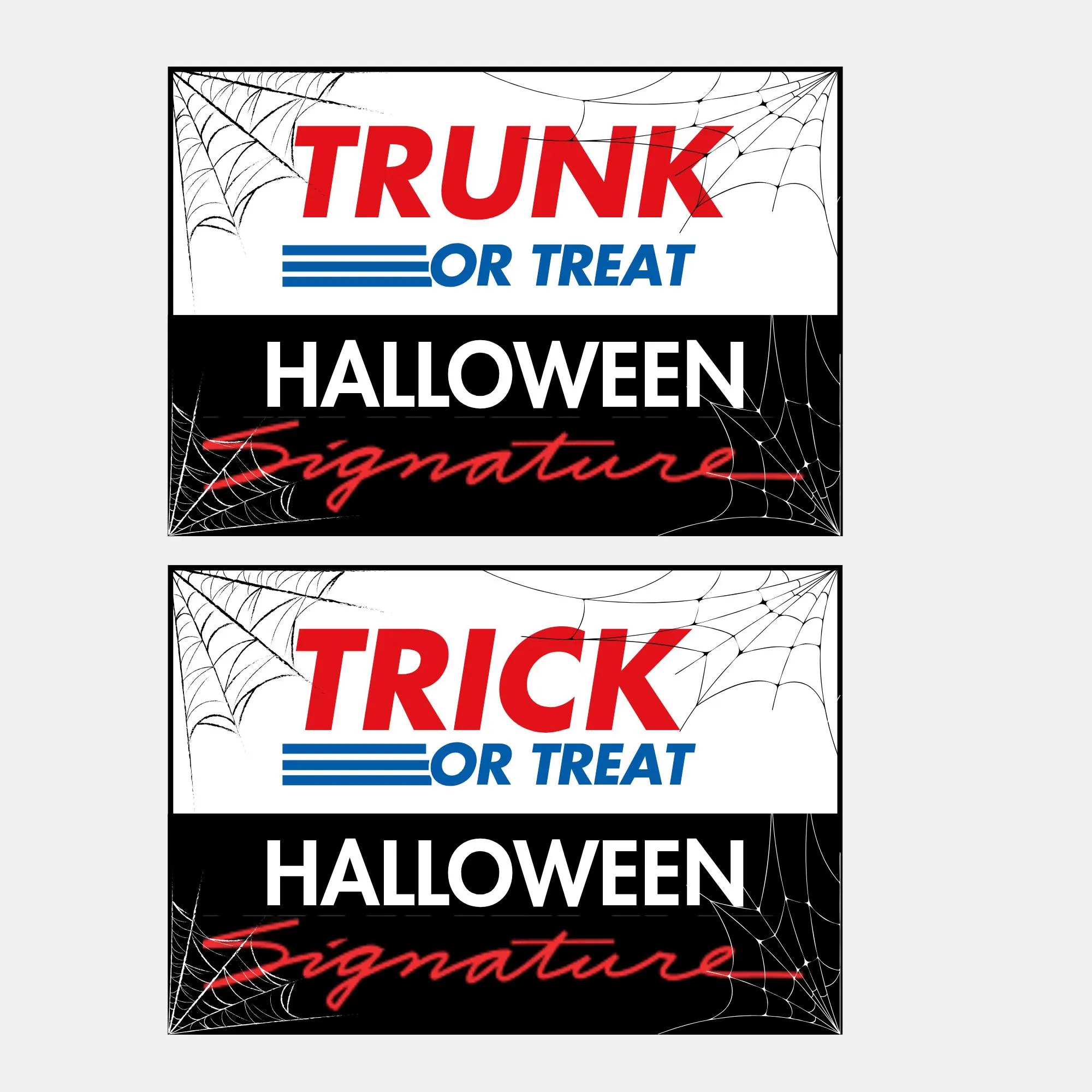 Costco Halloween Trunk or Treat Decor — Cut list and material detail