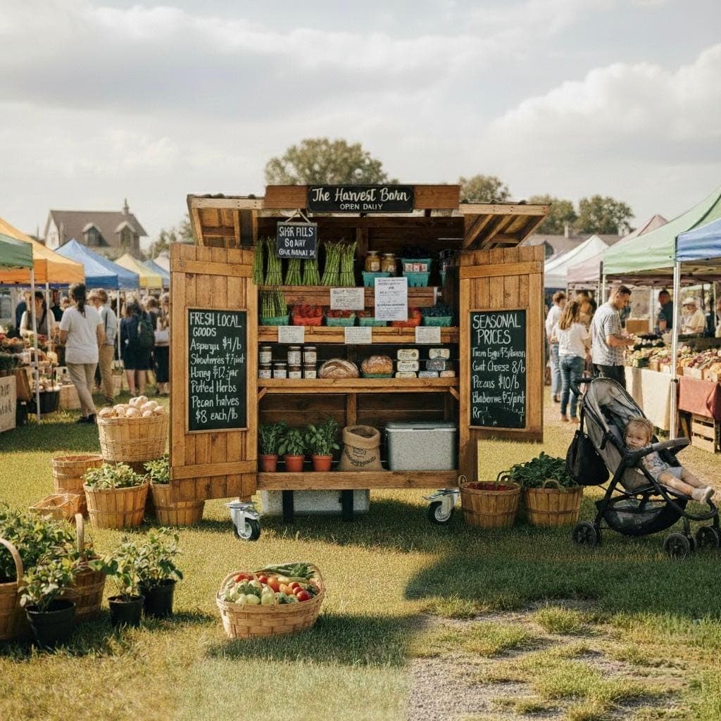 DIY Farmstand Plans — Cut list and material detail