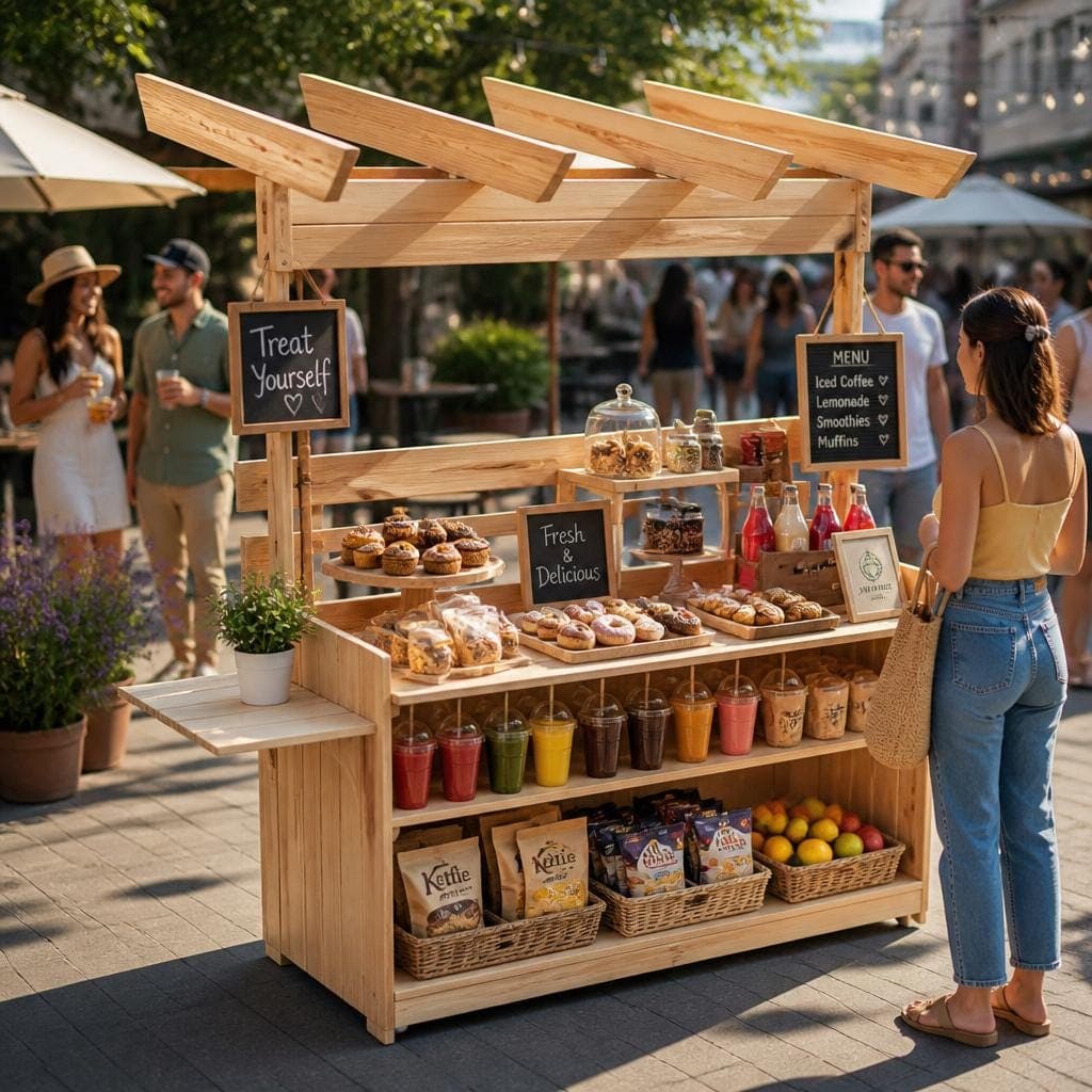 Collapsible Food Cart Plans — Step-by-Step DIY Woodworking Plans PDF Blueprint