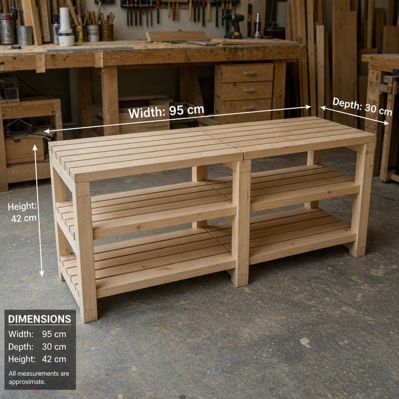DIY Wall Shelf Plans — 3D exploded assembly view