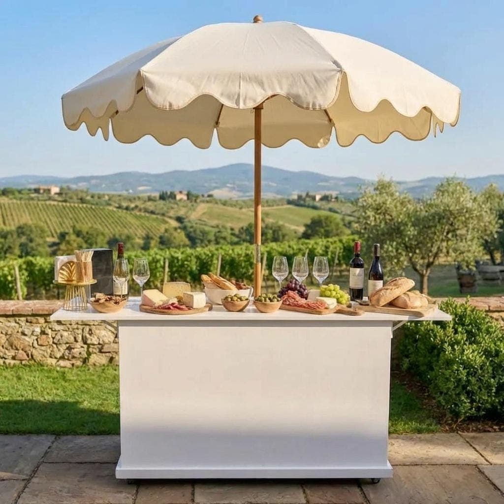 DIY Collapsible Charcuterie Cart Plans — Step-by-step 3D assembly diagram