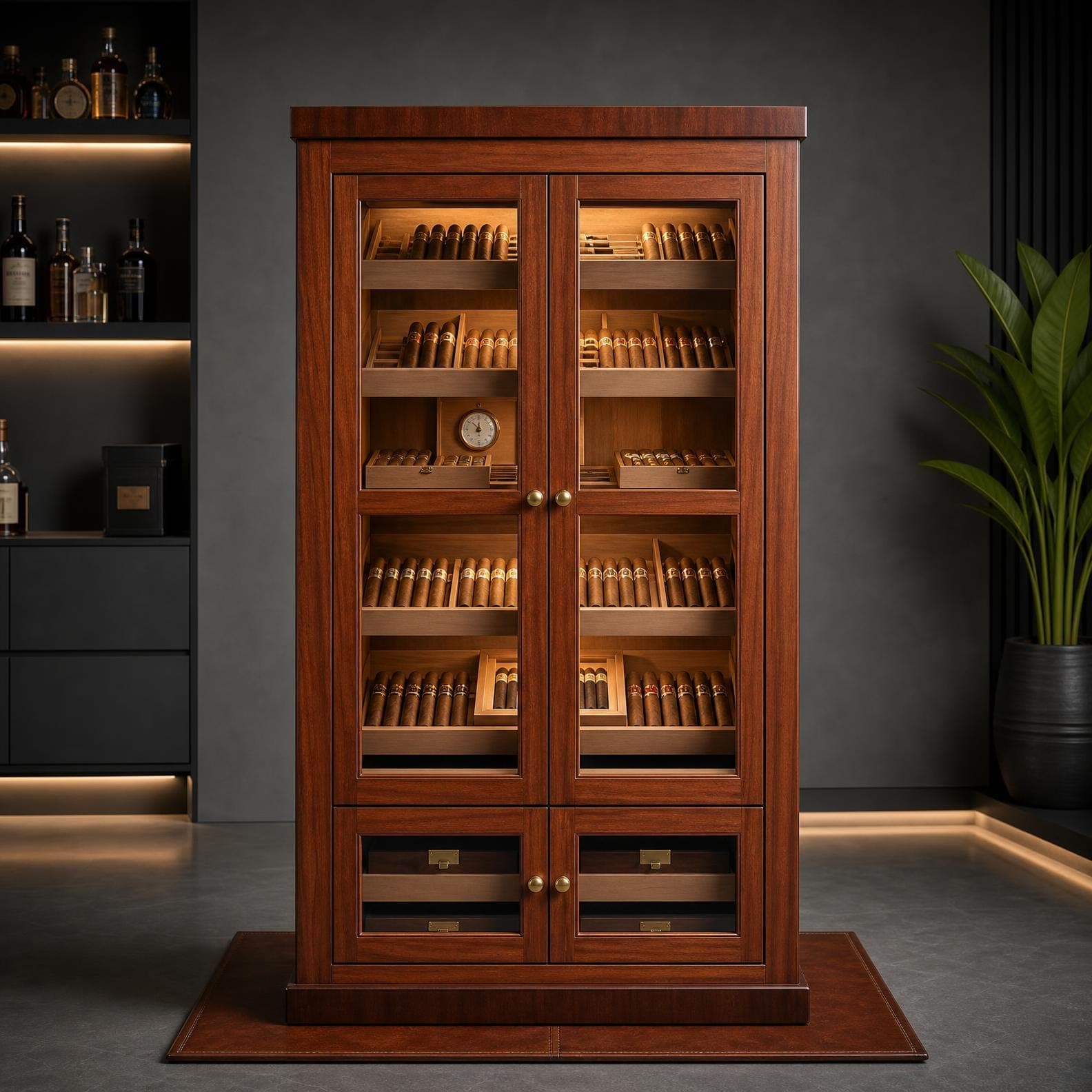 Large Cigar Humidor Cabinet Plan — Step-by-Step DIY Woodworking Plans PDF Blueprint