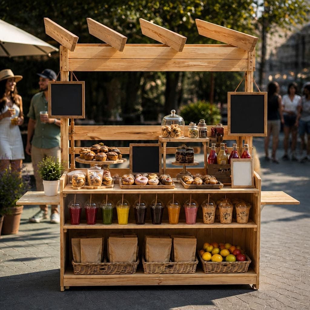DIY Collapsible Coffee Cart Plans — Material and lumber overview