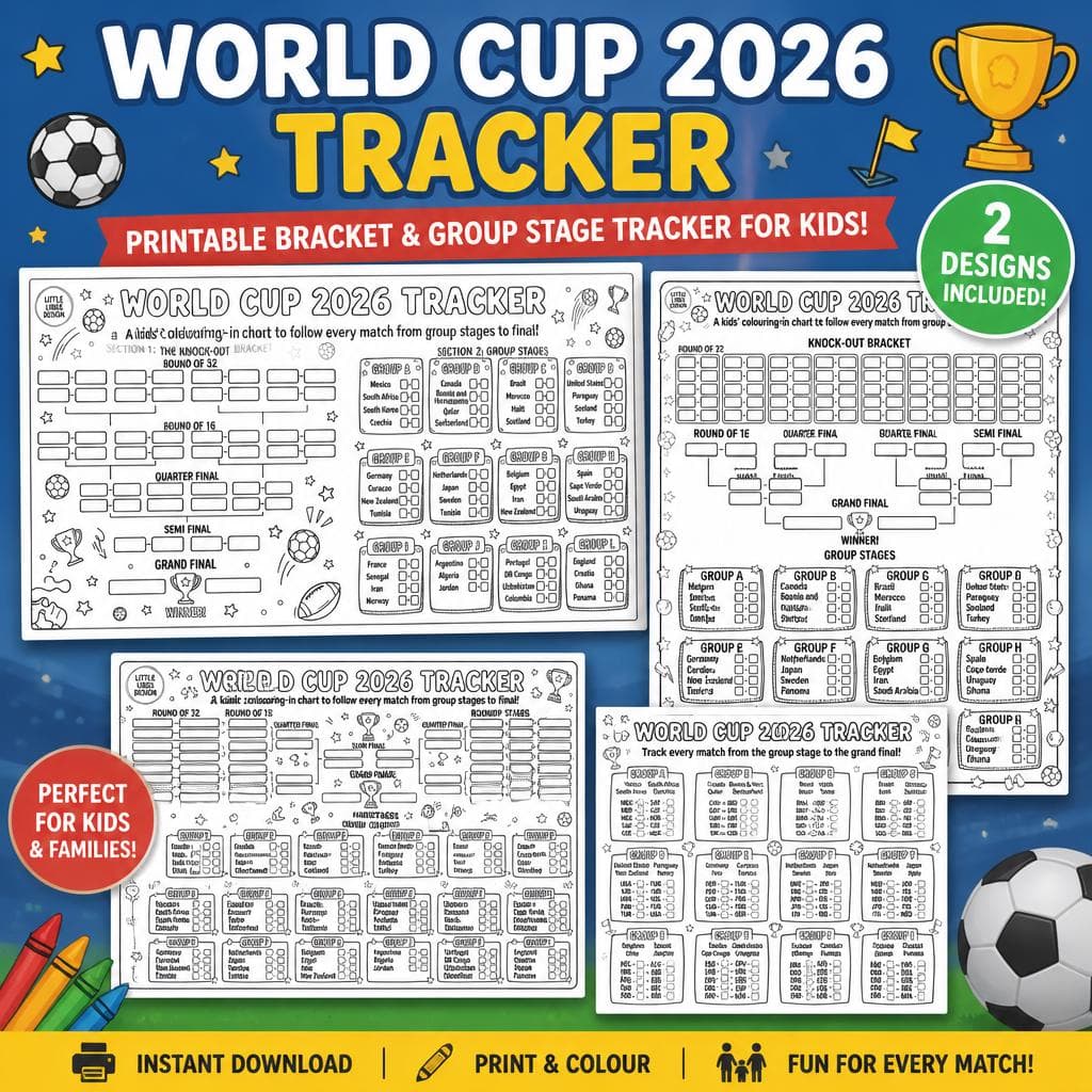 World Cup 2026 Tracker for Kids — Step-by-Step DIY Woodworking Plans PDF Blueprint