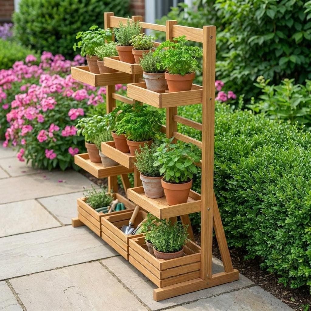 Tiered Plant Stand Plans — Finished build photo