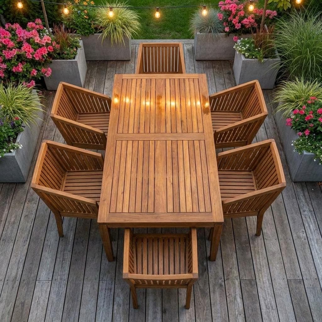 Outdoor Dining Set Plans — Cut list and material detail