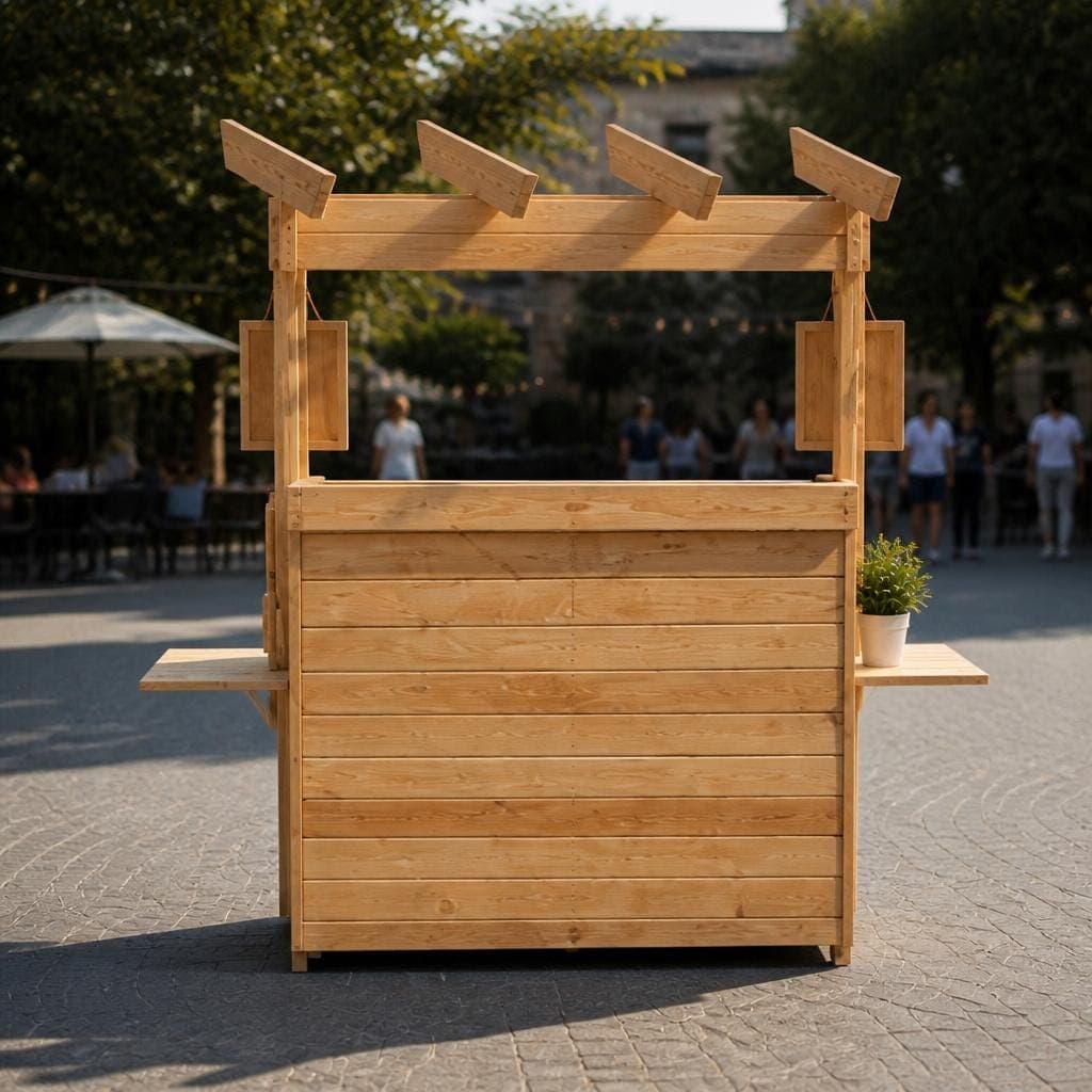DIY Collapsible Coffee Cart Plans — Blueprint close-up detail