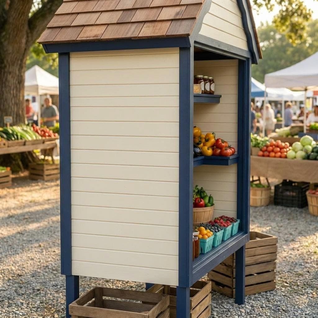 DIY Farmstand Plans — Cut list and material detail